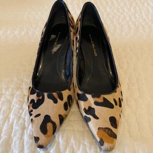 Cheetah print kitten heel